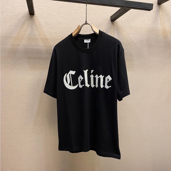 Celine Elegant Black Cotton Apparel - Picture 1 of 4